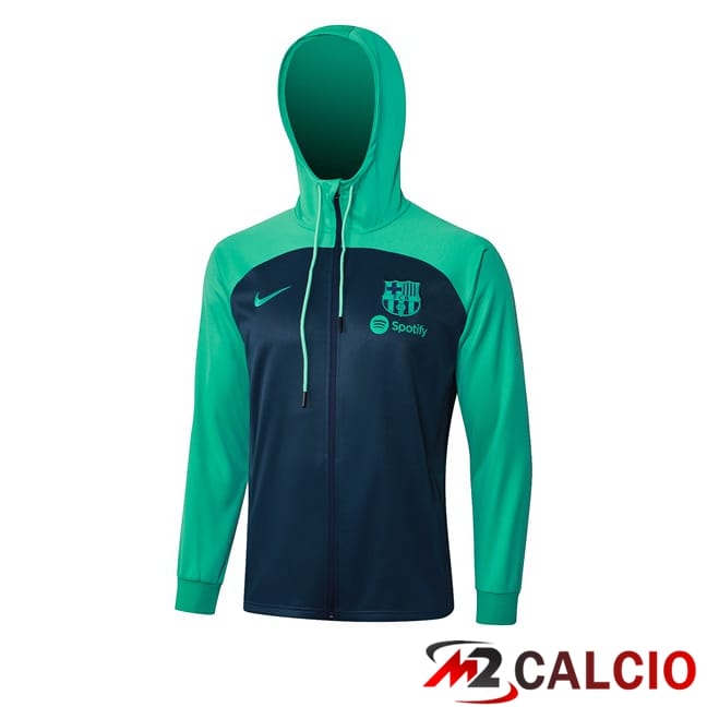 Maglie Calcio Personalizzate,Tute Calcio Squadre,Maglia Nazionale Italiana Calcio | Giacca A Vento FC Barcellona Verde 2024/2025