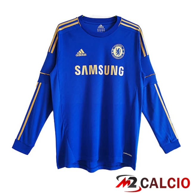 Maglie Calcio Personalizzate,Tute Calcio Squadre,Maglia Nazionale Italiana Calcio | Maglie Calcio FC Chelsea Retro Prima Manica Lunga Blu 2012-2013
