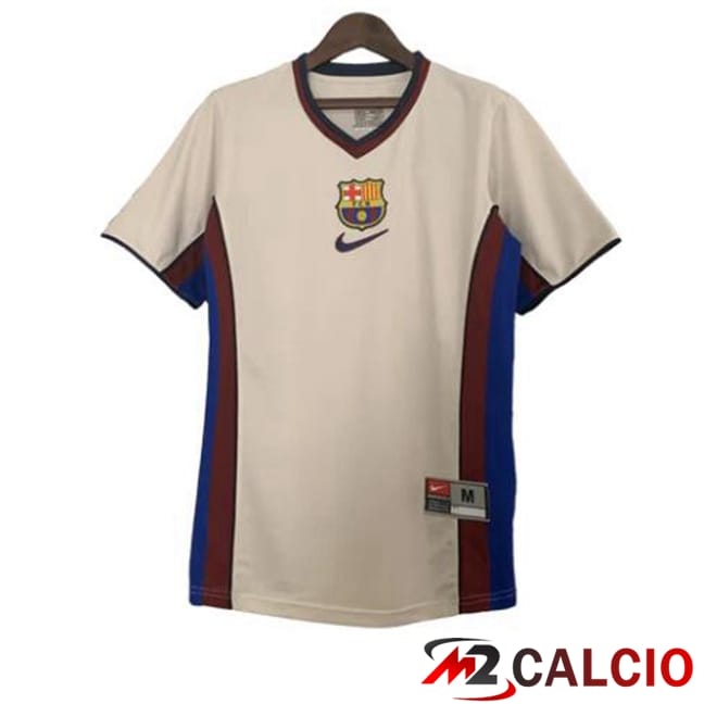 Maglie Calcio Personalizzate,Tute Calcio Squadre,Maglia Nazionale Italiana Calcio | Maglie Calcio FC Barcellona Retro Seconda Grigio 1998-1999