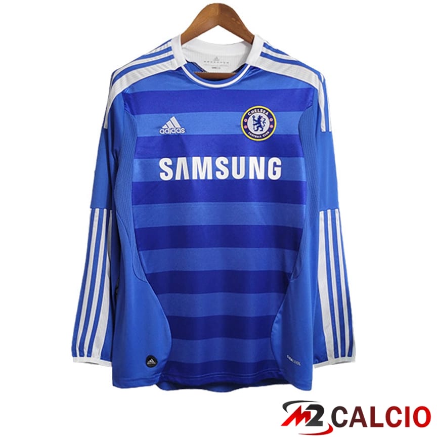 Maglie Calcio Personalizzate,Tute Calcio Squadre,Maglia Nazionale Italiana Calcio | Maglie Calcio FC Chelsea Retro Manica Lunga Prima 2011/2012