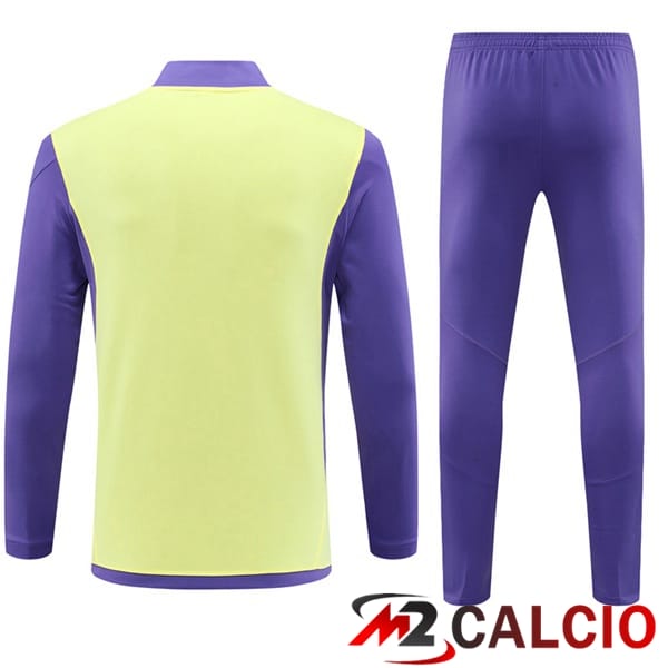 Insieme Tuta Calcio Real Madrid Giallo Viola 2024/2025