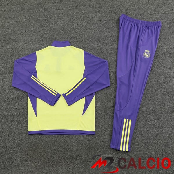Insieme Tuta Calcio Real Madrid Giallo Viola 2024/2025