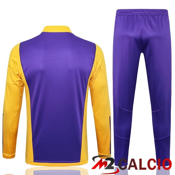 Insieme Tuta Calcio Real Madrid Viola Giallo 2024/2025