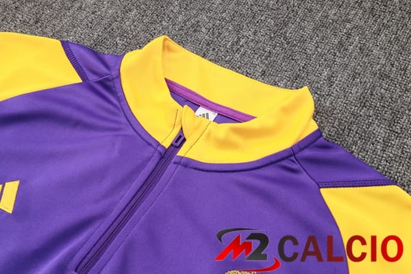 Insieme Tuta Calcio Real Madrid Viola Giallo 2024/2025