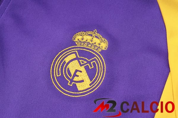 Insieme Tuta Calcio Real Madrid Viola Giallo 2024/2025