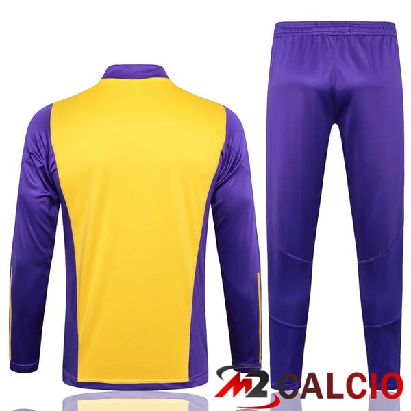 Insieme Tuta Calcio Real Madrid Giallo Viola 2024/2025
