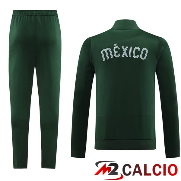 Insieme Tuta Calcio - Giacca Messico Verde 2024/2025