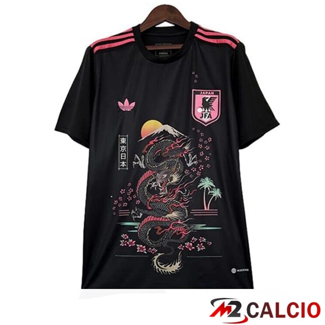 Maglie Calcio Personalizzate,Tute Calcio Squadre,Maglia Nazionale Italiana Calcio | T Shirt Allenamento Giappone Nero 2024/2025