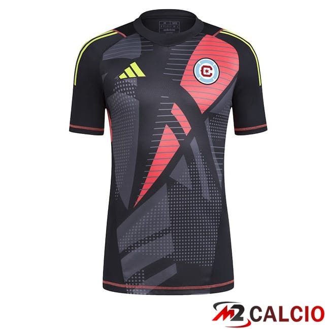 Maglie Calcio Personalizzate,Tute Calcio Squadre,Maglia Nazionale Italiana Calcio | Maglie Calcio Chicago Fire FC Portiere Nero 2024/2025