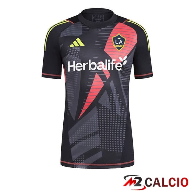 Maglie Calcio Personalizzate,Tute Calcio Squadre,Maglia Nazionale Italiana Calcio | Maglie Calcio LA Galaxy Portiere Nero 2024/2025