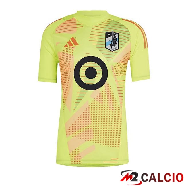 Maglie Calcio Personalizzate,Tute Calcio Squadre,Maglia Nazionale Italiana Calcio | Maglie Calcio Minnesota United Portiere Giallo 2024/2025