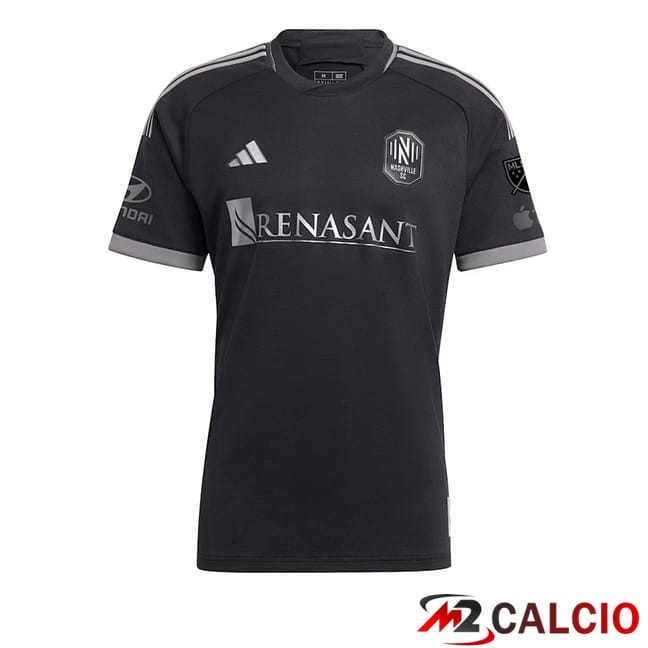 Maglie Calcio Personalizzate,Tute Calcio Squadre,Maglia Nazionale Italiana Calcio | Maglie Calcio Nashville SC Seconda Nero 2024/2025