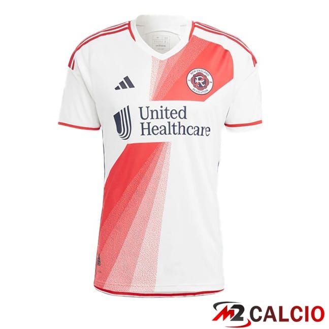 Maglie Calcio Personalizzate,Tute Calcio Squadre,Maglia Nazionale Italiana Calcio | Maglie Calcio New England Revolution Seconda Bianco 2024/2025