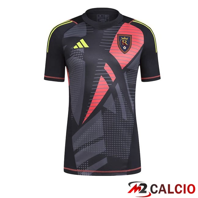 Maglie Calcio Personalizzate,Tute Calcio Squadre,Maglia Nazionale Italiana Calcio | Maglie Calcio Real Salt Lake Portiere Nero 2024/2025