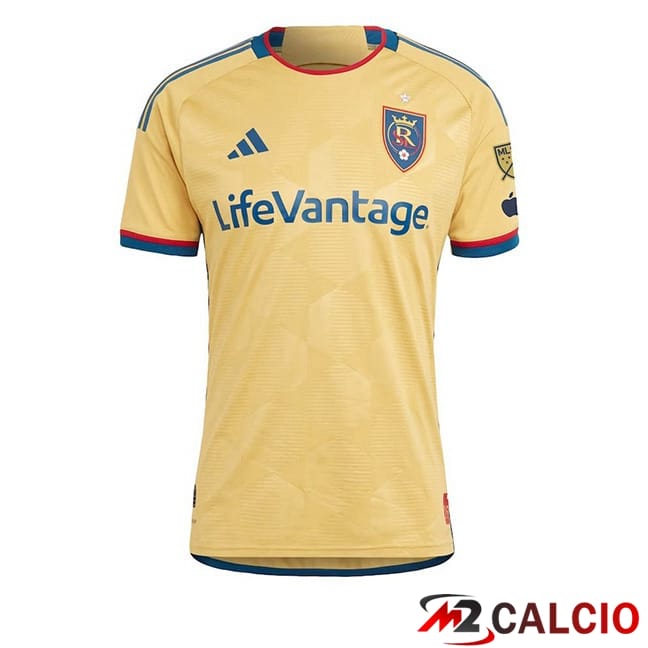 Maglie Calcio Personalizzate,Tute Calcio Squadre,Maglia Nazionale Italiana Calcio | Maglie Calcio Real Salt Lake Seconda Blu Giallo 2024/2025