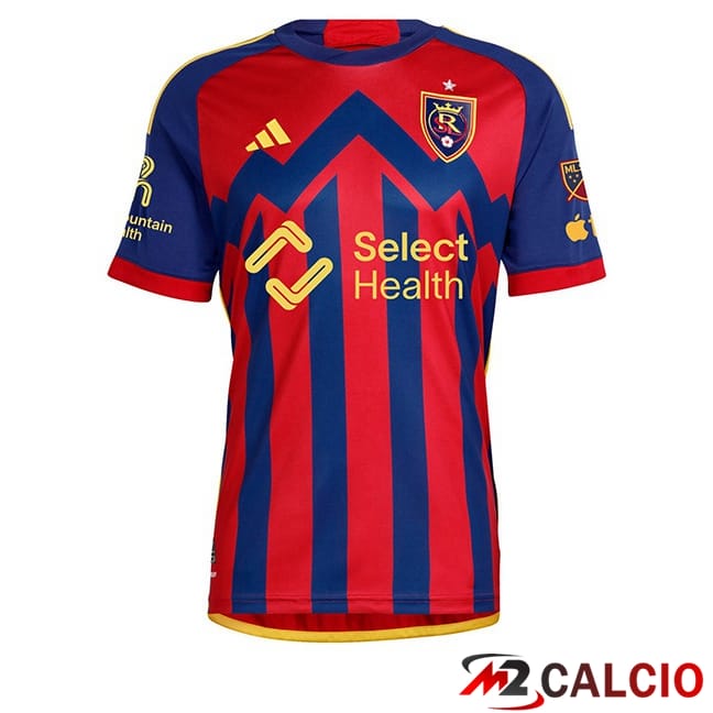 Maglie Calcio Personalizzate,Tute Calcio Squadre,Maglia Nazionale Italiana Calcio | Maglie Calcio Real Salt Lake Prima Rosso Blu 2024/2025