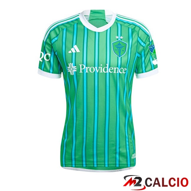 Maglie Calcio Personalizzate,Tute Calcio Squadre,Maglia Nazionale Italiana Calcio | Maglie Calcio Seattle Sounders FC Prima Verde 2024/2025