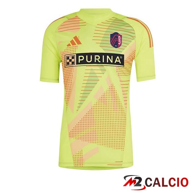 Maglie Calcio Personalizzate,Tute Calcio Squadre,Maglia Nazionale Italiana Calcio | Maglie Calcio St.Louis City FC Portiere Giallo 2024/2025