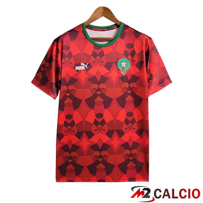 Maglie Calcio Personalizzate,Tute Calcio Squadre,Maglia Nazionale Italiana Calcio | Maglia Nazionale Marocco Prima 2023/2024