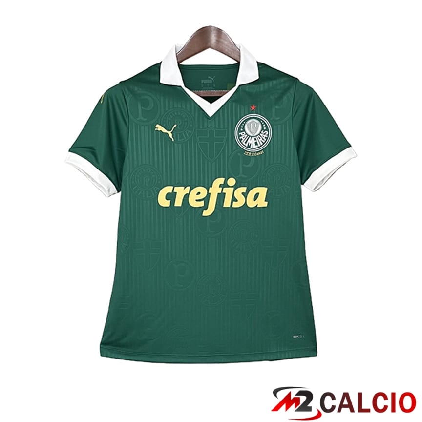 Maglie Calcio Personalizzate,Tute Calcio Squadre,Maglia Nazionale Italiana Calcio | Maglie Calcio Palmeiras Donna Prima 2024/2025