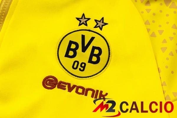 Tuta Calcio - Felpa Cappuccio Dortmund BVB Giallo 2024/2025