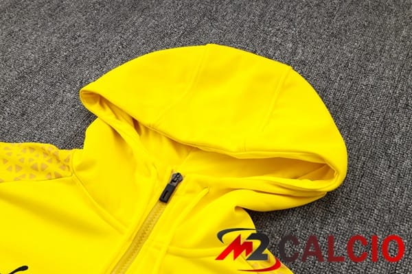 Tuta Calcio - Felpa Cappuccio Dortmund BVB Giallo 2024/2025