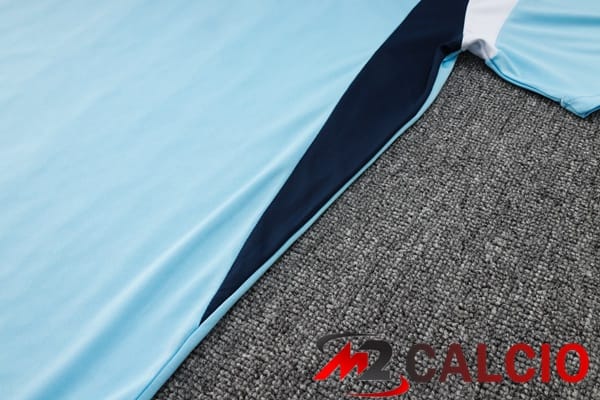 Kit T Shirt Allenamento Manchester City + Pantaloni Blu 2024/2025