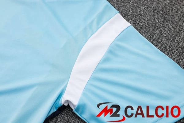 Kit T Shirt Allenamento Manchester City + Pantaloni Blu 2024/2025