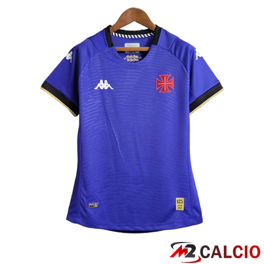 Maglie Calcio Personalizzate,Tute Calcio Squadre,Maglia Nazionale Italiana Calcio | Maglie Calcio CR Vasco Da Gamana Donna Blu 2023/2024