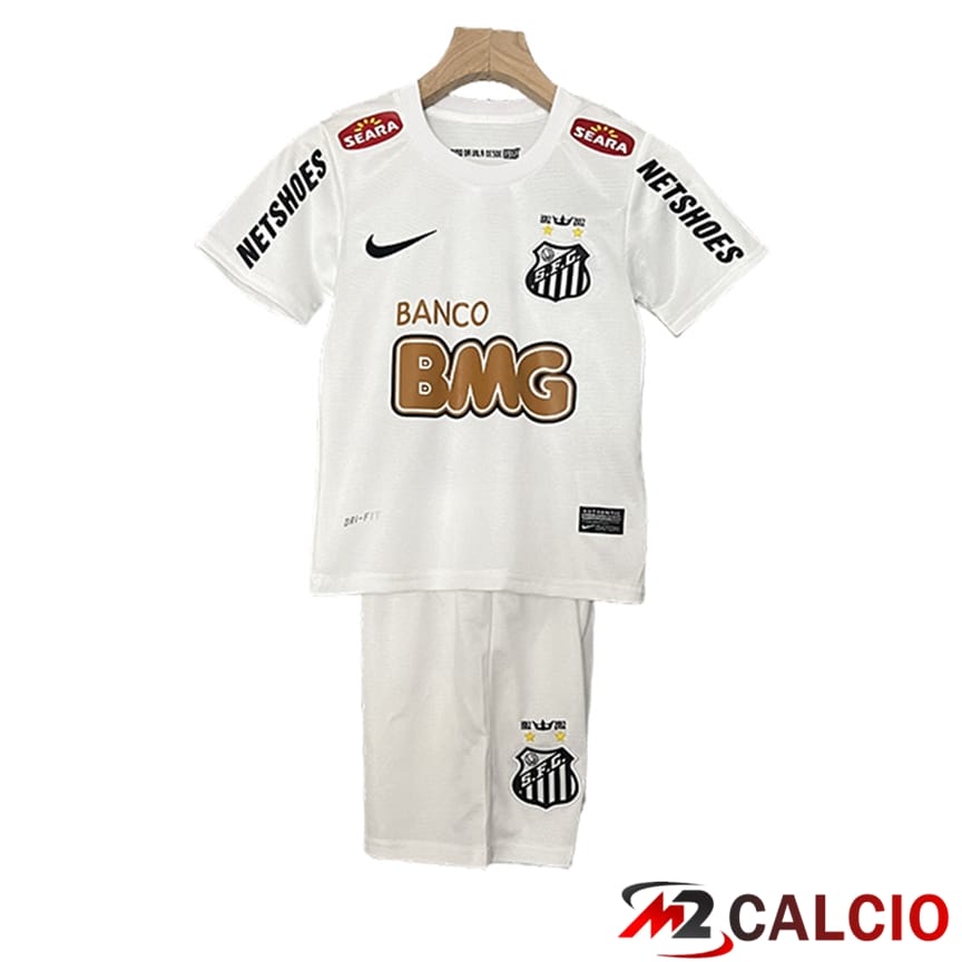 Maglie Calcio Personalizzate,Tute Calcio Squadre,Maglia Nazionale Italiana Calcio | Maglie Calcio Santos Retro Bambino Prima 2011/2012