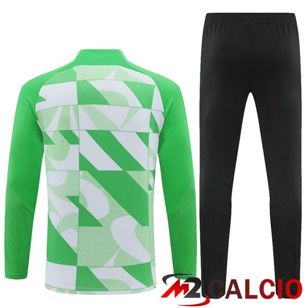 Insieme Tuta Calcio Atletico Madrid Verde 2024/2025