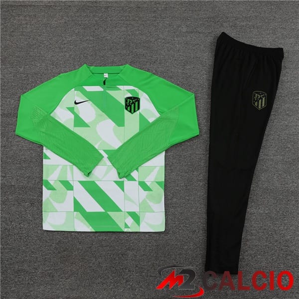 Insieme Tuta Calcio Atletico Madrid Verde 2024/2025