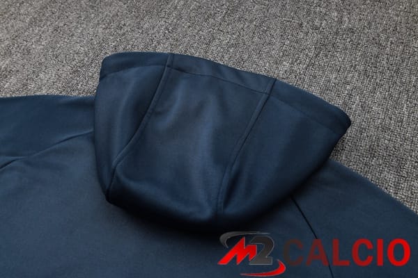 Tuta Calcio - Felpa Cappuccio Brasile Blu Reale 2024/2025