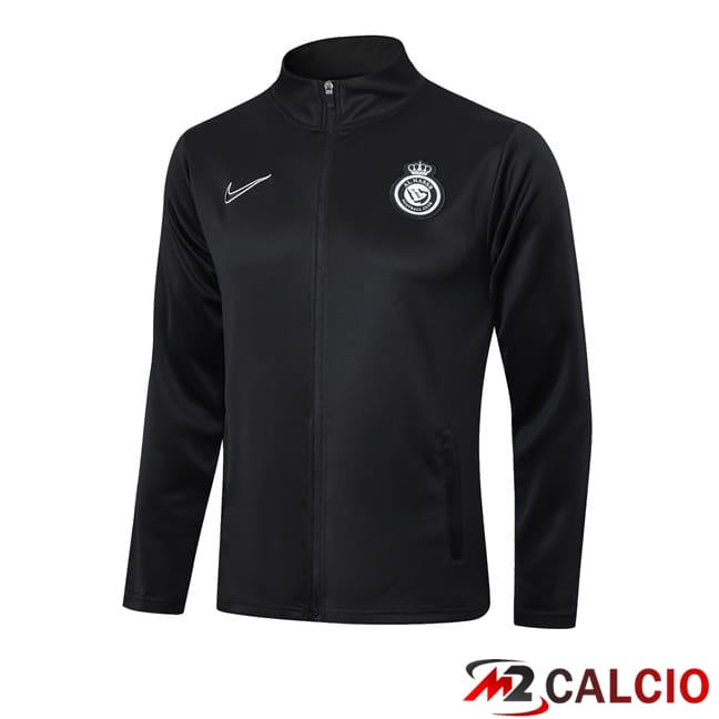 Maglie Calcio Personalizzate,Tute Calcio Squadre,Maglia Nazionale Italiana Calcio | Giacca Calcio Al-Nassr FC Nero 2024/2025