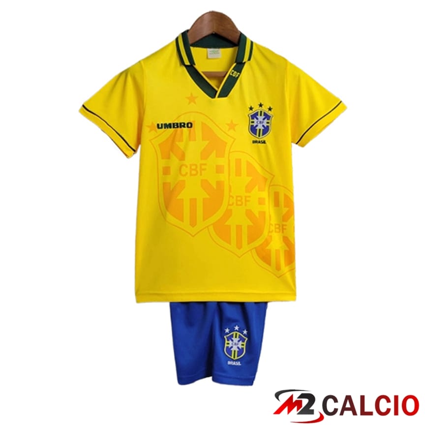 Maglie Calcio Brasile Retro Bambino Prima 1994