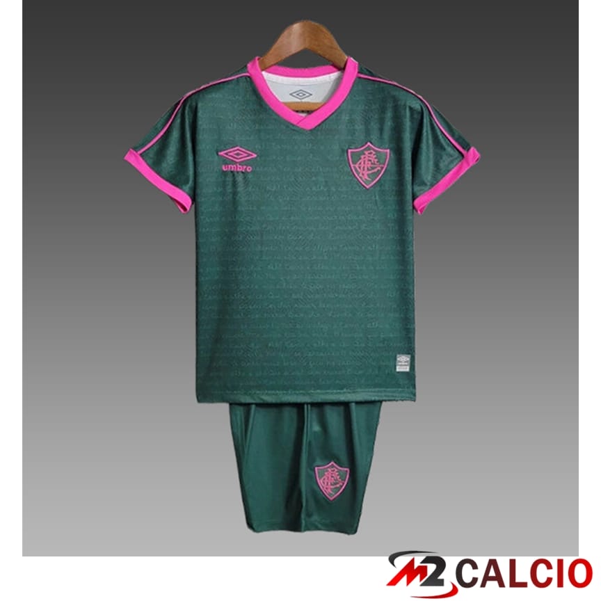 Maglia Allenamento + Pantaloncini Fluminense Bambino Verde/Viola 2024/2025