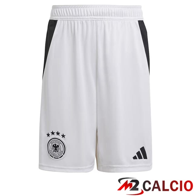 Maglie Calcio Personalizzate,Tute Calcio Squadre,Maglia Nazionale Italiana Calcio | Pantaloncini Calcio Germania Prima Bianco 2024/2025