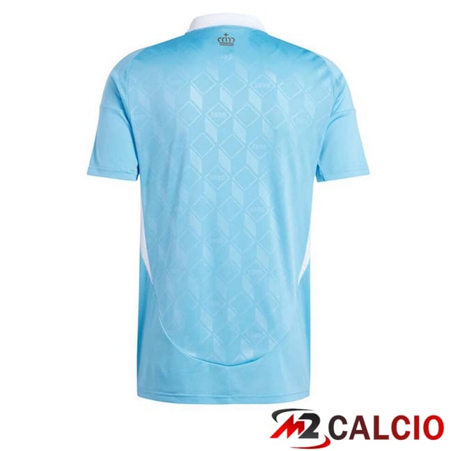 Maglie Calcio Belgio Seconda Blu UEFA Euro 2024
