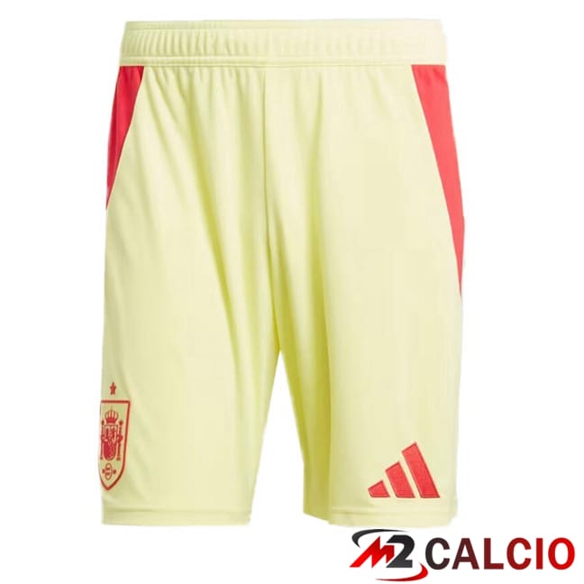 Maglie Calcio Spagna Seconda Giallo UEFA Euro 2024