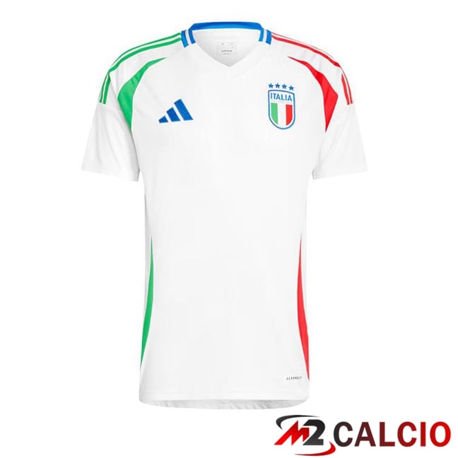Maglie Calcio Personalizzate,Tute Calcio Squadre,Maglia Nazionale Italiana Calcio | Maglie Calcio Italia Seconda Bianco UEFA Euro 2024