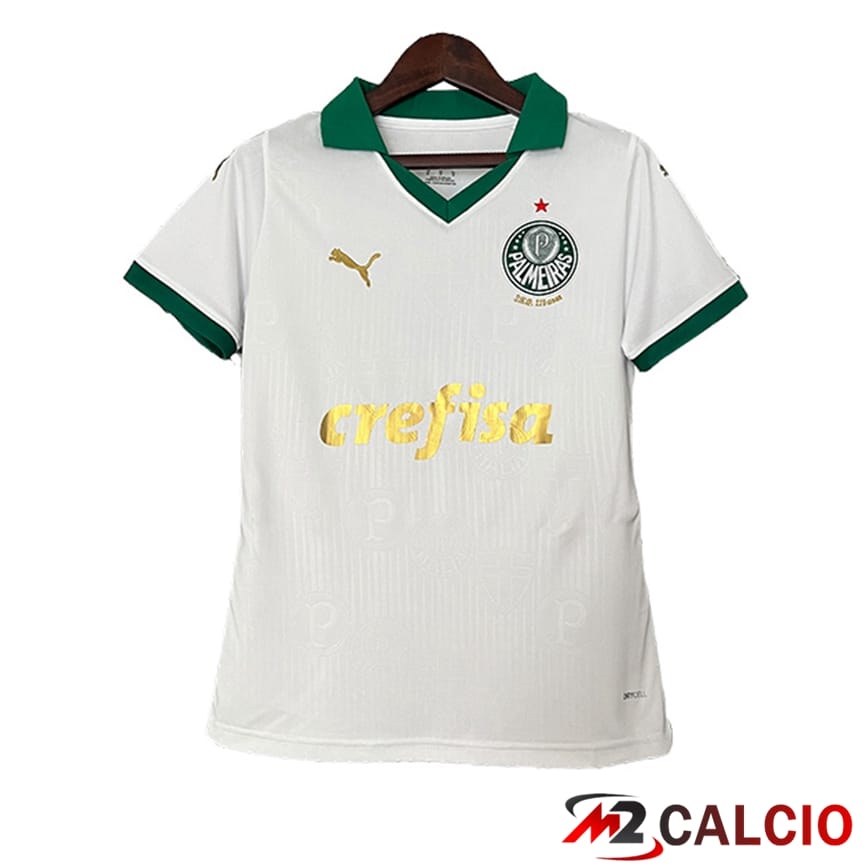 Maglie Calcio Personalizzate,Tute Calcio Squadre,Maglia Nazionale Italiana Calcio | Maglie Calcio Palmeiras Donna Seconda 2024/2025