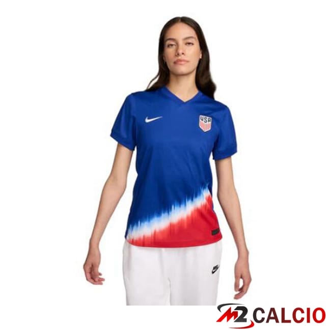Maglie Calcio Personalizzate,Tute Calcio Squadre,Maglia Nazionale Italiana Calcio | Maglie Calcio USA Donna Seconda Blu 2024/2025