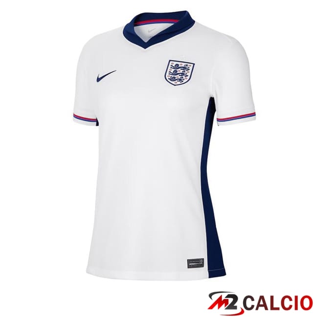 Maglie Calcio Personalizzate,Tute Calcio Squadre,Maglia Nazionale Italiana Calcio | Maglie Calcio Inghilterra Donna Prima Bianco 2024/2025