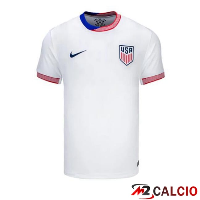 Maglie Calcio Personalizzate,Tute Calcio Squadre,Maglia Nazionale Italiana Calcio | Maglie Calcio USA Prima Bianco 2024/2025
