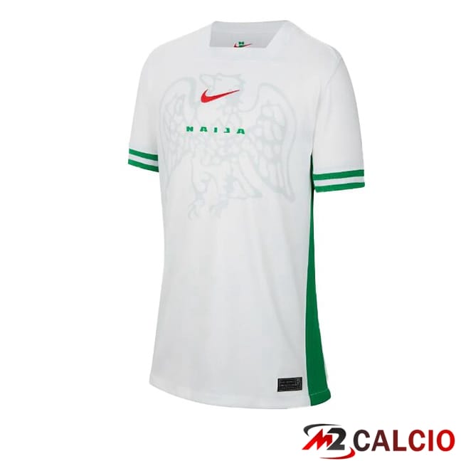 Maglie Calcio Personalizzate,Tute Calcio Squadre,Maglia Nazionale Italiana Calcio | Maglie Calcio Nigeria Prima Bianco 2024/2025