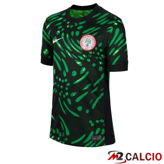 Maglie Calcio Personalizzate,Tute Calcio Squadre,Maglia Nazionale Italiana Calcio | Maglie Calcio Nigeria Seconda Verde 2024/2025