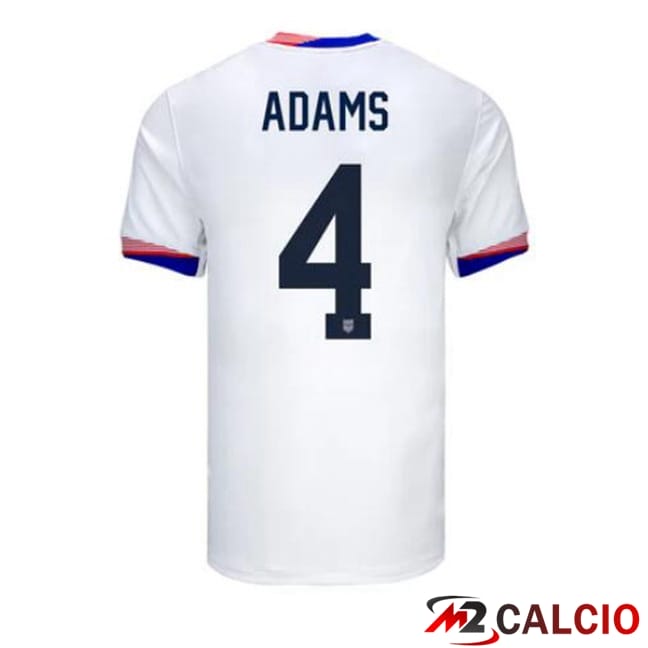 Maglie Calcio Personalizzate,Tute Calcio Squadre,Maglia Nazionale Italiana Calcio | Maglie Calcio USA (Adams 4) Prima Bianco 2024/2025