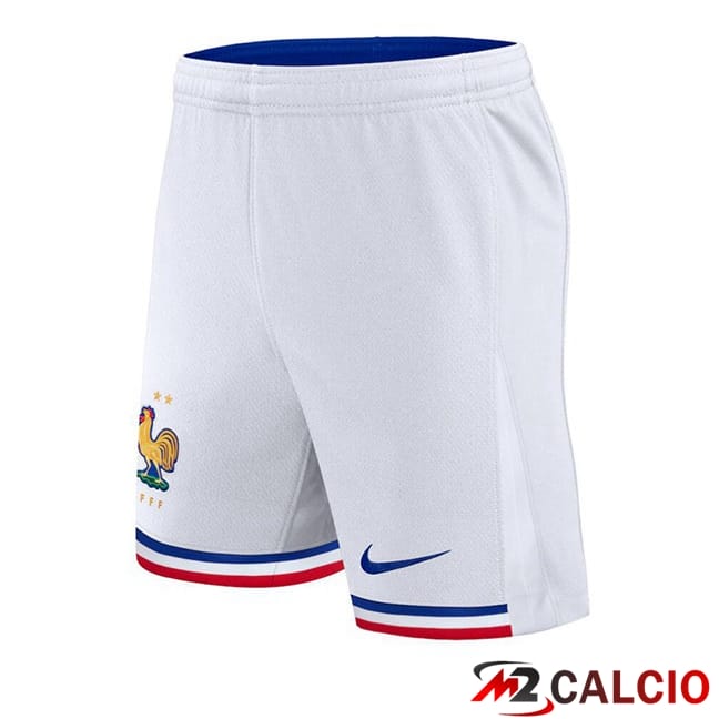 Maglie Calcio Personalizzate,Tute Calcio Squadre,Maglia Nazionale Italiana Calcio | Pantaloncini Calcio Francia Prima Bianco 2024/2025