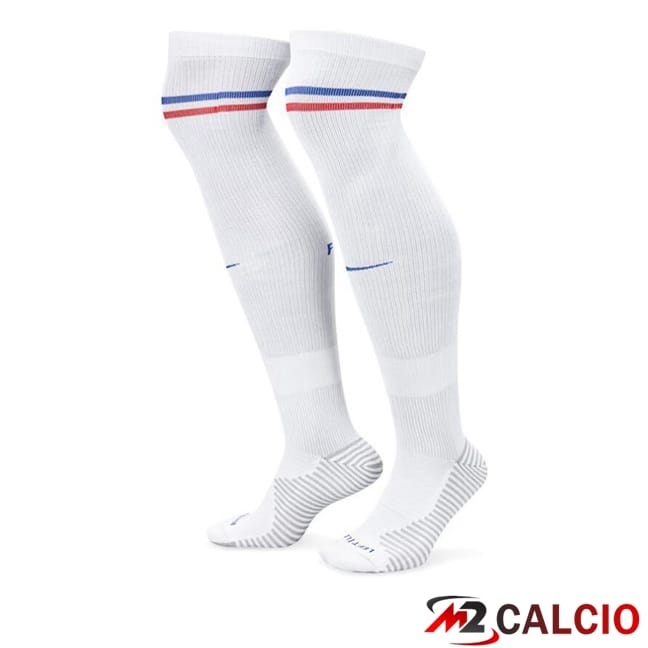 Calzini Calcio Francia Seconda Bianco 2024/2025
