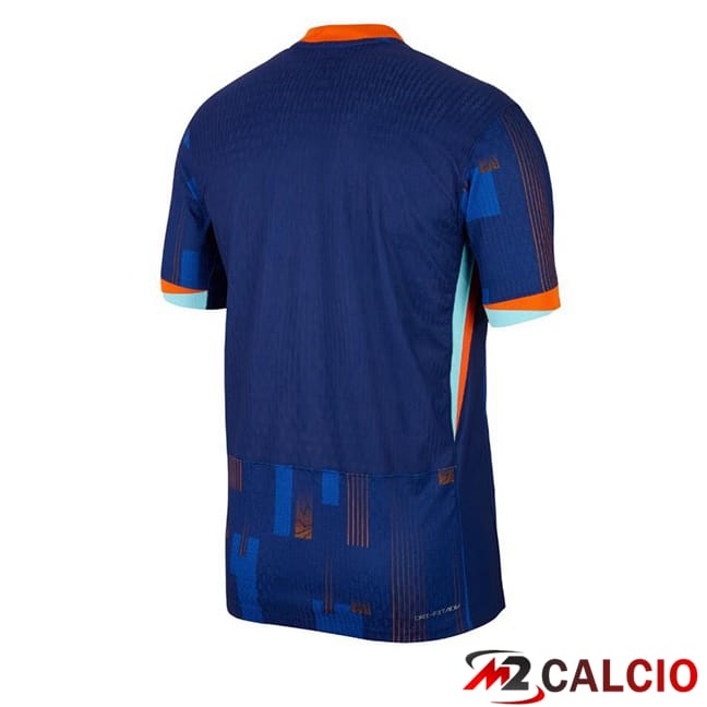 Maglie Calcio Paesi Bassi Seconda Blu Reale UEFA Euro 2024